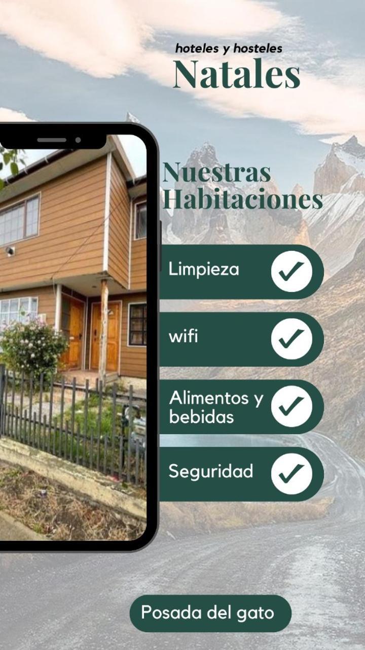 Posada De Los Gatos Bed & Breakfast Puerto Natales Dış mekan fotoğraf